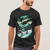 Aurora Ski Avontuur Unisex T-shirt (Voorkant)