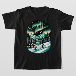 Aurora Ski Avontuur Unisex T-shirt