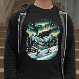 Aurora Ski Avontuur Unisex T-shirt