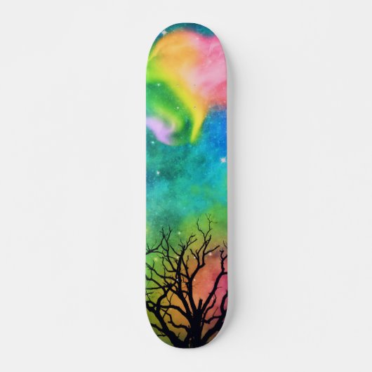 Aurora Skies Skateboard (Voorkant)