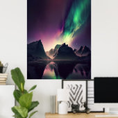 Aurora Sky Lights Poster (Thuiskantoor)