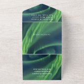 Aurora Sterrennacht Stars Sky Weddenschap All In One Uitnodiging (Buitenkant)