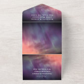 Aurora Sterrennacht Stars Sky Wedding All In One Uitnodiging (Buitenkant)