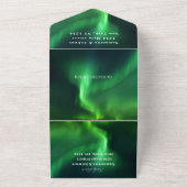 Aurora Sterrennacht Stars Sky Wedding All In One Uitnodiging (Buitenkant)