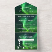 Aurora Sterrennacht Stars Sky Wedding All In One Uitnodiging (Binnen)