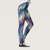 Aurora-sterrenstelsel Hemelse Droomlandschap Leggings (Rechts)