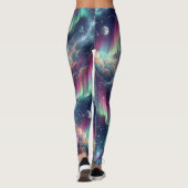 Aurora-sterrenstelsel Hemelse Droomlandschap Leggings (Achterkant)