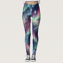 Aurora-sterrenstelsel Hemelse Droomlandschap Leggings