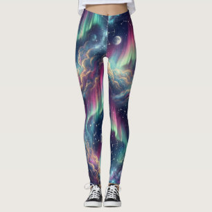 Aurora-sterrenstelsel Hemelse Droomlandschap Leggings