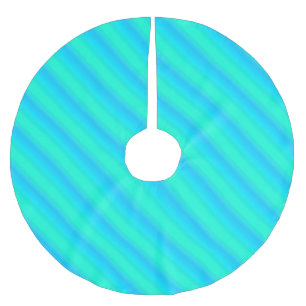 Aurora stripes - blauw, aqua, turquoise kerstboom rok
