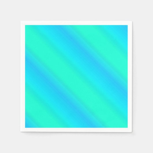 Aurora stripes - blauw, aqua, turquoise servetten (Voorkant)
