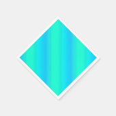 Aurora stripes - blauw, aqua, turquoise servetten (Hoek)