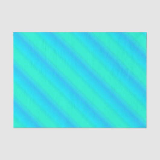 Aurora stripes - blauw, aqua, turquoise tissuepapier (Voorkant)