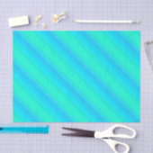 Aurora stripes - blauw, aqua, turquoise tissuepapier (Craft)