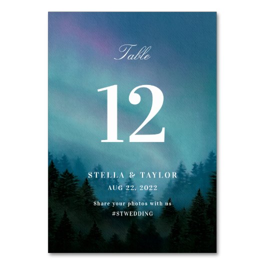 Aurora Table No. Kaart (Voorkant)