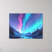 Aurora Tide – Premium 40"x32" Vloeibare Kunst Canv Canvas Afdruk (Voorkant)