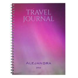 Aurora Travel Journal Name Year Notebook Notitieboek
