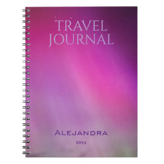 Aurora Travel Journal Name Year Notebook Notitieboek