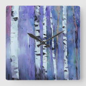 Aurora tussen de berken vierkante klok (Voorkant)