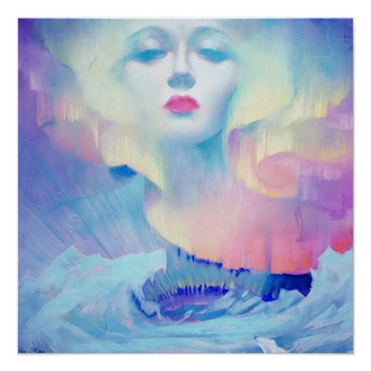 Aurora van Clive Henry blauw Perfect Poster (Voorkant)