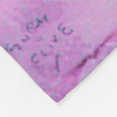 Aurora van Clive Henry roze pastels Fleece Deken (Hoek)