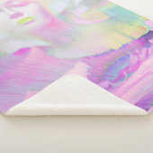 Aurora van Clive Henry roze pastels Sherpa Deken (3/4)
