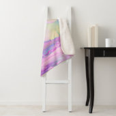 Aurora van Clive Henry roze pastels Sherpa Deken (In situ)