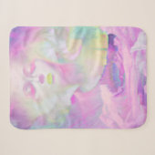 Aurora van Clive Henry roze pastels Sherpa Deken (Voorkant (horizontaal))