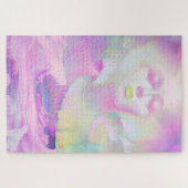Aurora van Clive Henry roze pasteltinten Legpuzzel (Horizontaal)