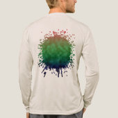 Aurora-velden Tri-Blend Shirt (Achterkant volledig)
