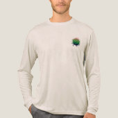 Aurora-velden Tri-Blend Shirt (Voorkant volledig)