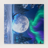Aurora Volledige Maan Legpuzzel (Horizontaal)