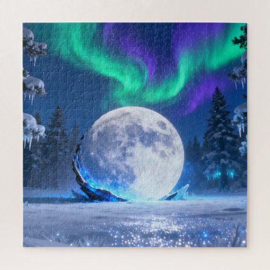 Aurora Volledige Maan Legpuzzel (Verticaal)