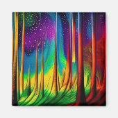 Aurora voorbij bos magneet (Voorkant)