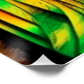 Aurora voorbij bos perfect poster (Hoek)