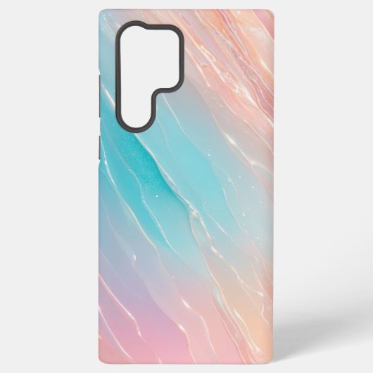 Aurora Wave Pastel Gradient Phone Case Samsung Galaxy Hoesje (Achterkant)