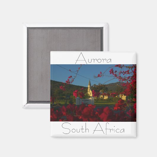 Aurora Westerne Kaapkerk Zuid-Afrika SA. Magneet (Voorkant / Achterkant)