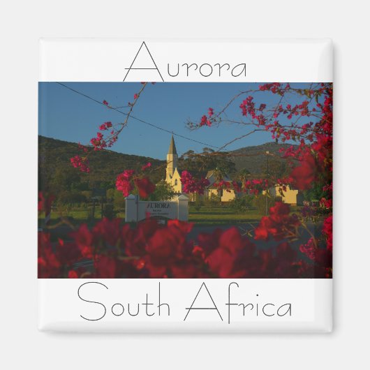 Aurora Westerne Kaapkerk Zuid-Afrika SA. Magneet (Voorkant)