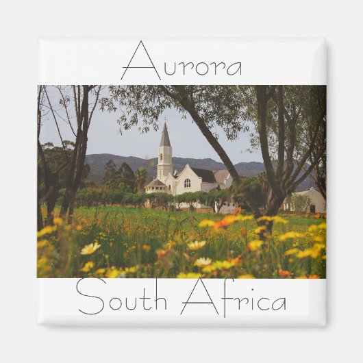Aurora Westerne Kaapkerk Zuid-Afrika SA. Magneet (Voorkant)