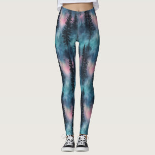 Aurora Wilderness-patroon Leggings