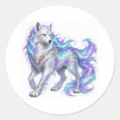 Aurora Wolf Sticker (Voorkant)