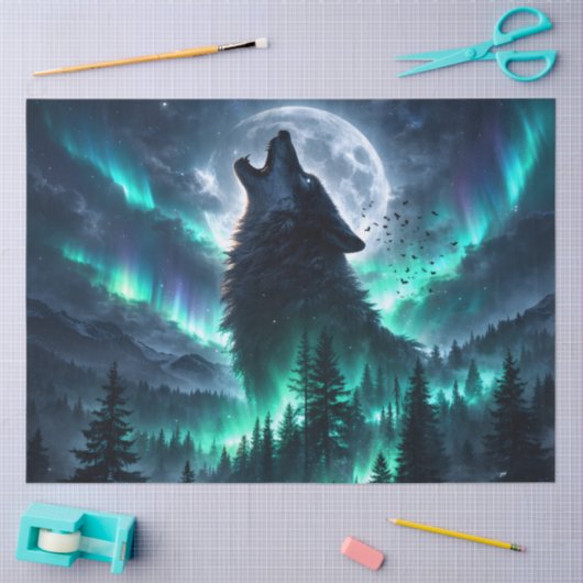 Aurora Wolf Tissuepapier (Craft)