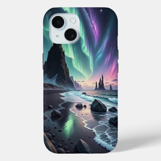 Aurora's Dance: Symphony of the Northern Shore Case-Mate iPhone Case (Achterkant)