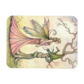 Aurora's Dragon Fantasy Kunst door Molly Harrison Magneet (Horizontaal)