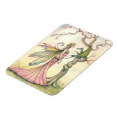 Aurora's Dragon Fantasy Kunst door Molly Harrison Magneet (Linkerzijde)