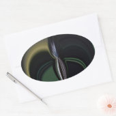 Aurora's Embrace: kosmische caleidoscoop Ovale Sticker (Envelop)