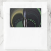 Aurora's Embrace: kosmische caleidoscoop Rechthoekige Sticker (Tas)