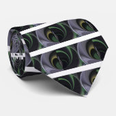 Aurora's Embrace: kosmische caleidoscoop Stropdas (Opgerold)