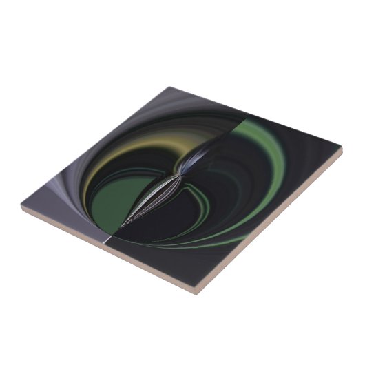 Aurora's Embrace: kosmische caleidoscoop Tegeltje (Zijkant)