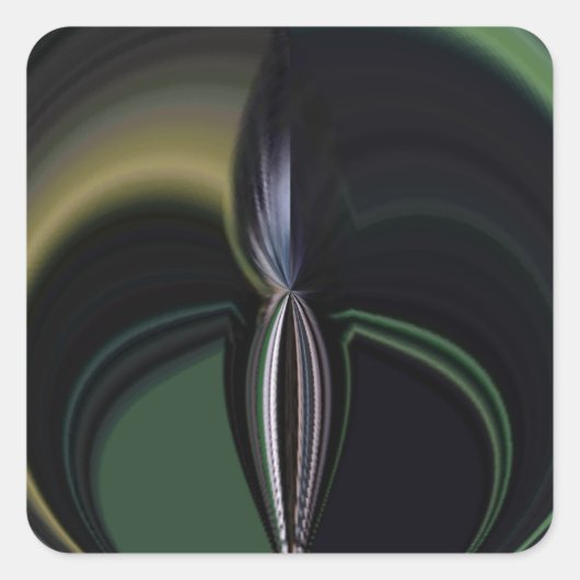 Aurora's Embrace: kosmische caleidoscoop Vierkante Sticker (Voorkant)